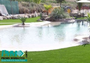 Piscinas tipo playa - Premix Marbletite